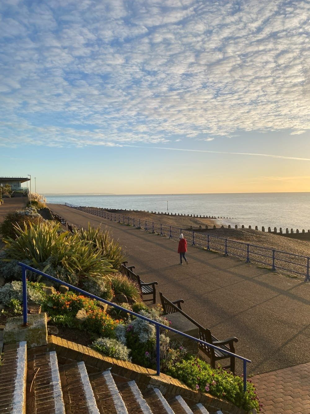 Eastbourne seafront on a sunny morning